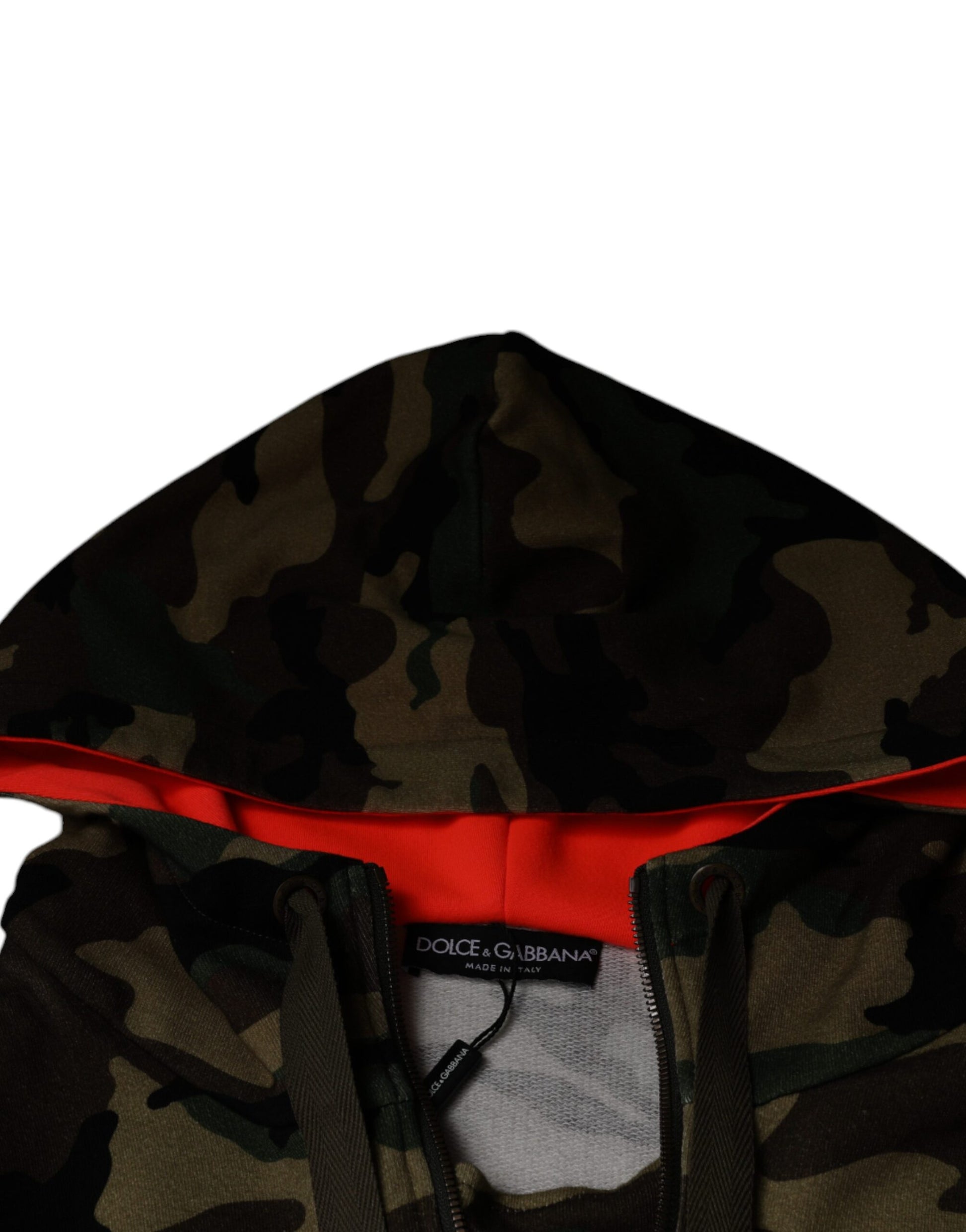 Dolce & Gabbana Multicolor Camouflage Hooded Men Sweatshirt Sweater Dolce & Gabbana