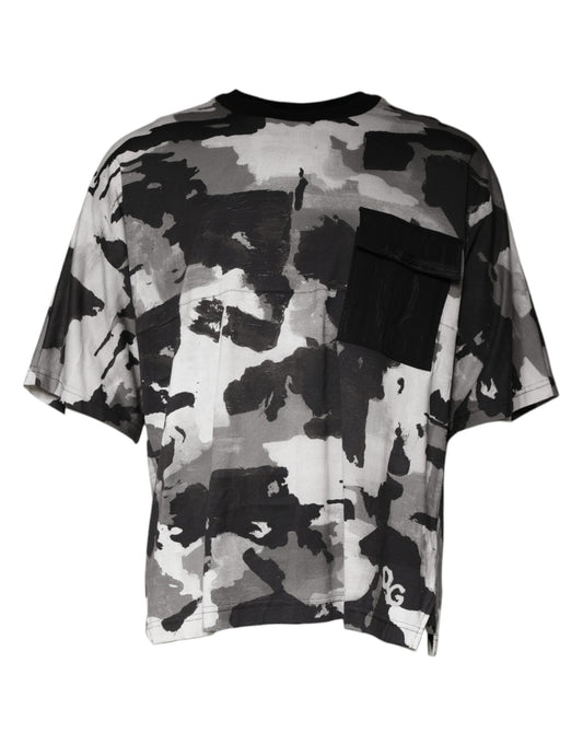 Dolce & Gabbana Multicolor Camouflage Cotton Crewneck T-shirt Dolce & Gabbana