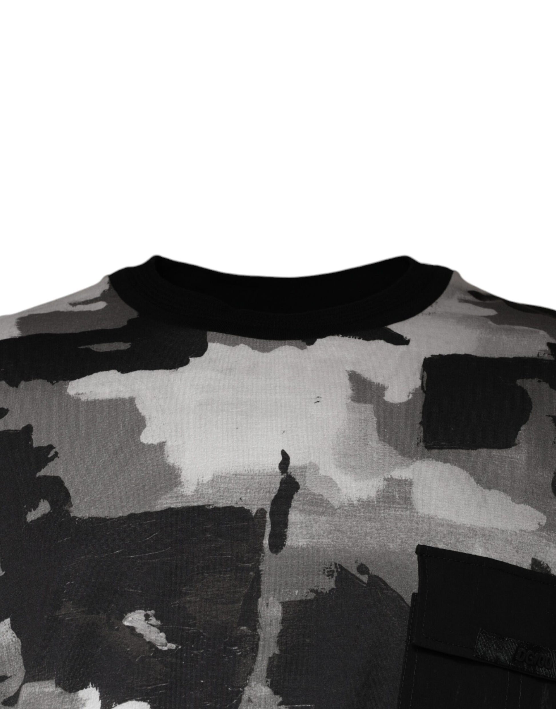 Dolce & Gabbana Multicolor Camouflage Cotton Crewneck T-shirt Dolce & Gabbana