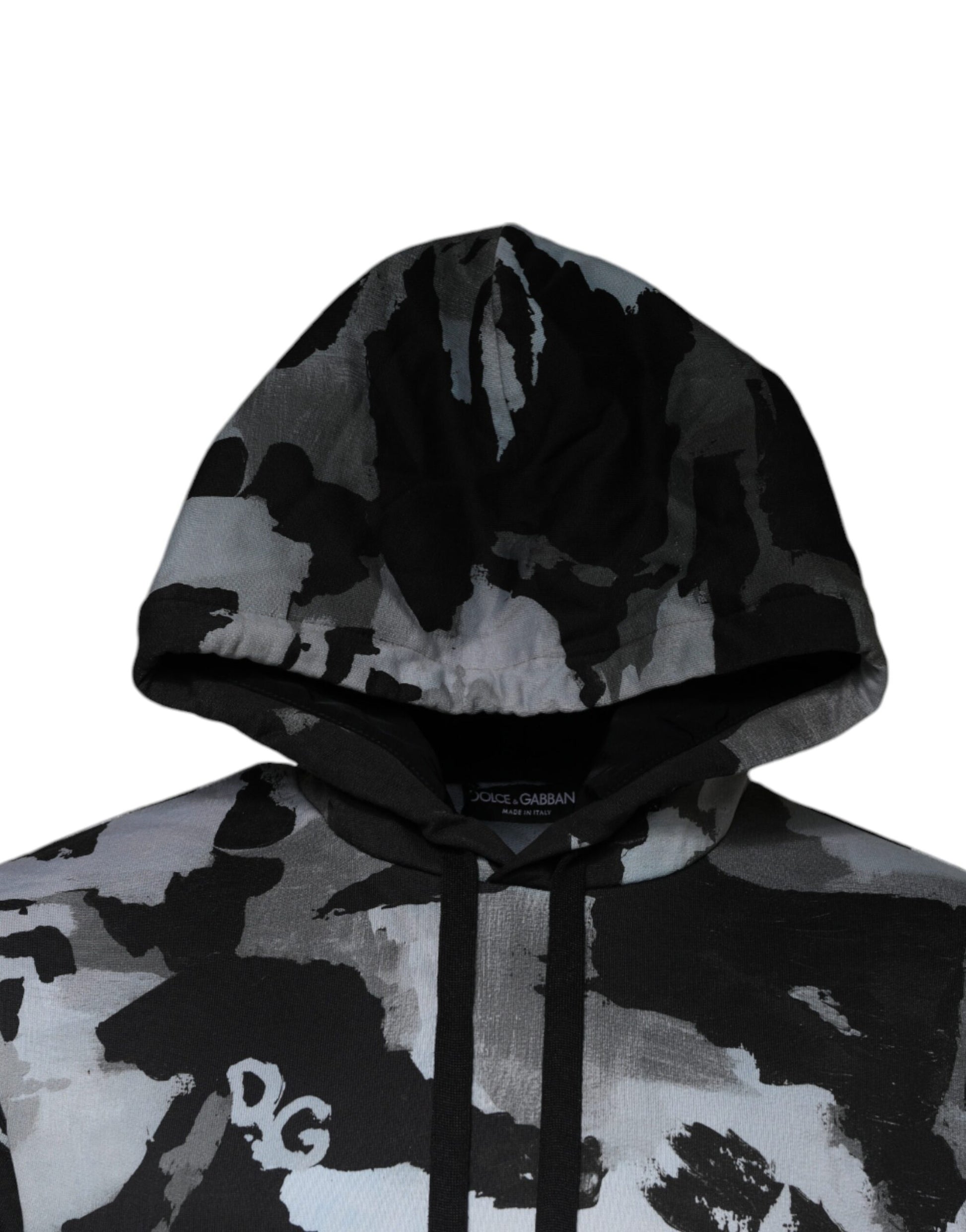 Dolce & Gabbana Multicolor Camouflage Men Hooded Sweater Copy Dolce & Gabbana
