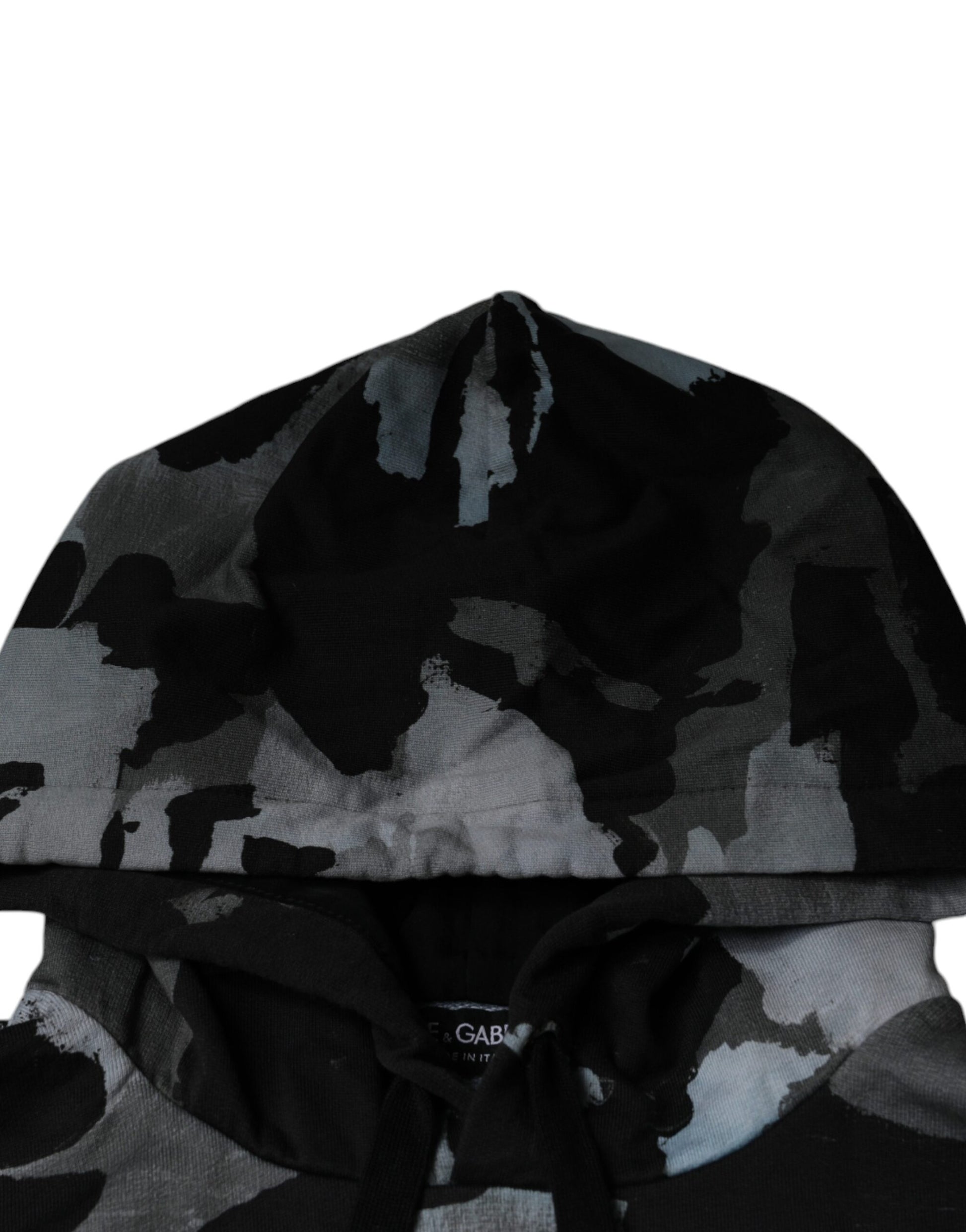 Dolce & Gabbana Multicolor Camouflage Men Hooded Sweater Copy Dolce & Gabbana