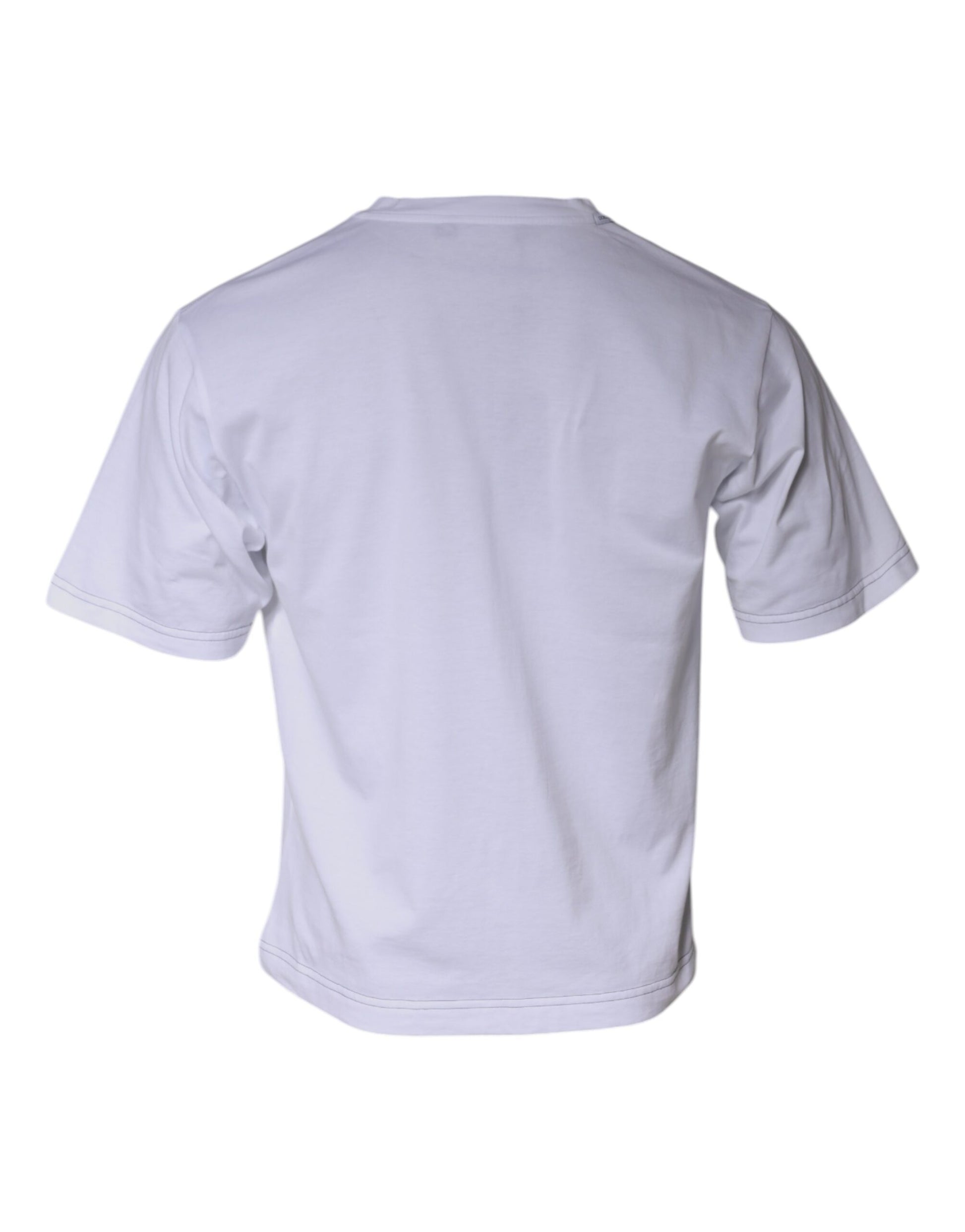 Dolce & Gabbana White DG Logo Cotton Shorts Sleeves T-shirt Dolce & Gabbana
