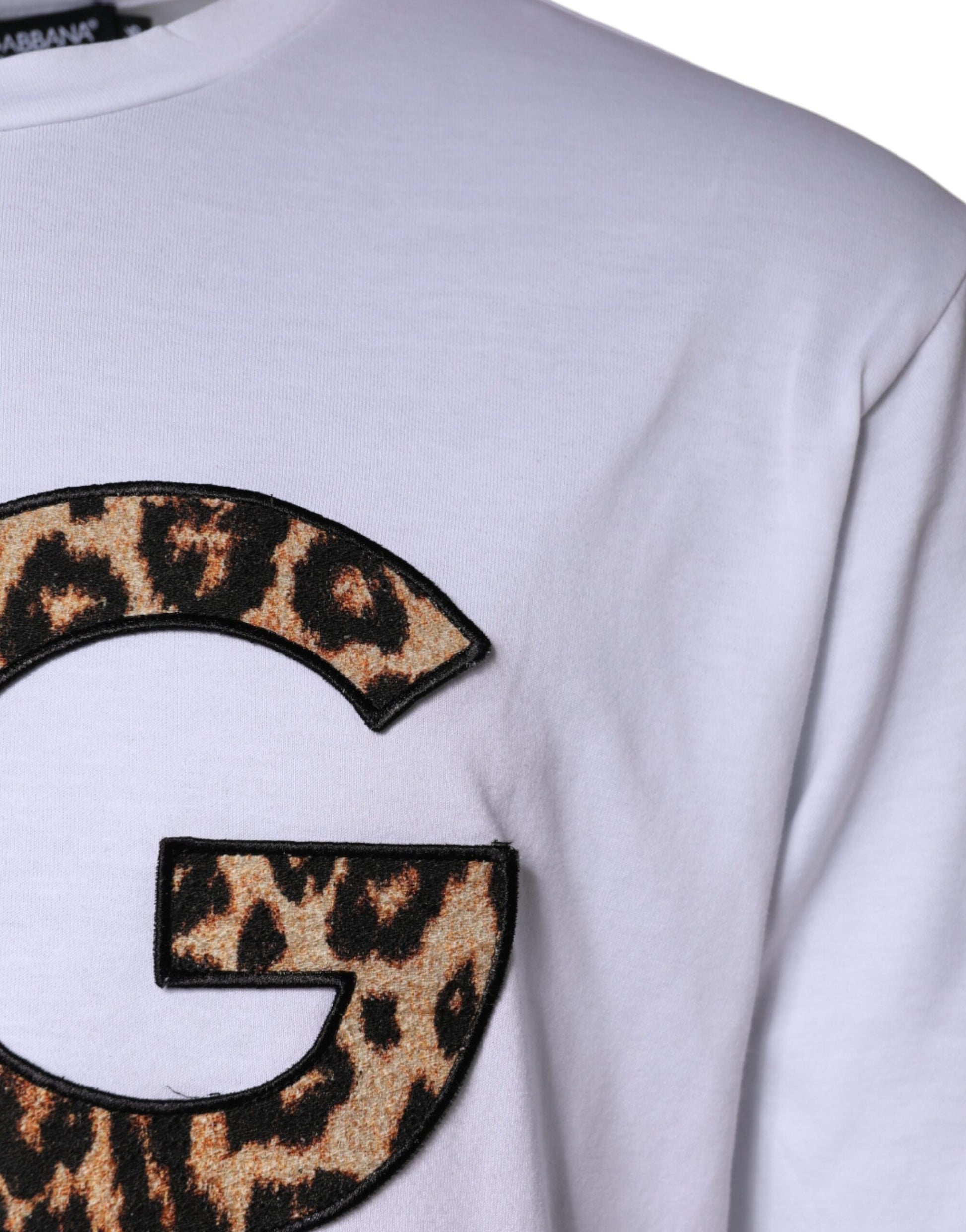 Dolce & Gabbana White DG Logo Cotton Shorts Sleeves T-shirt Dolce & Gabbana