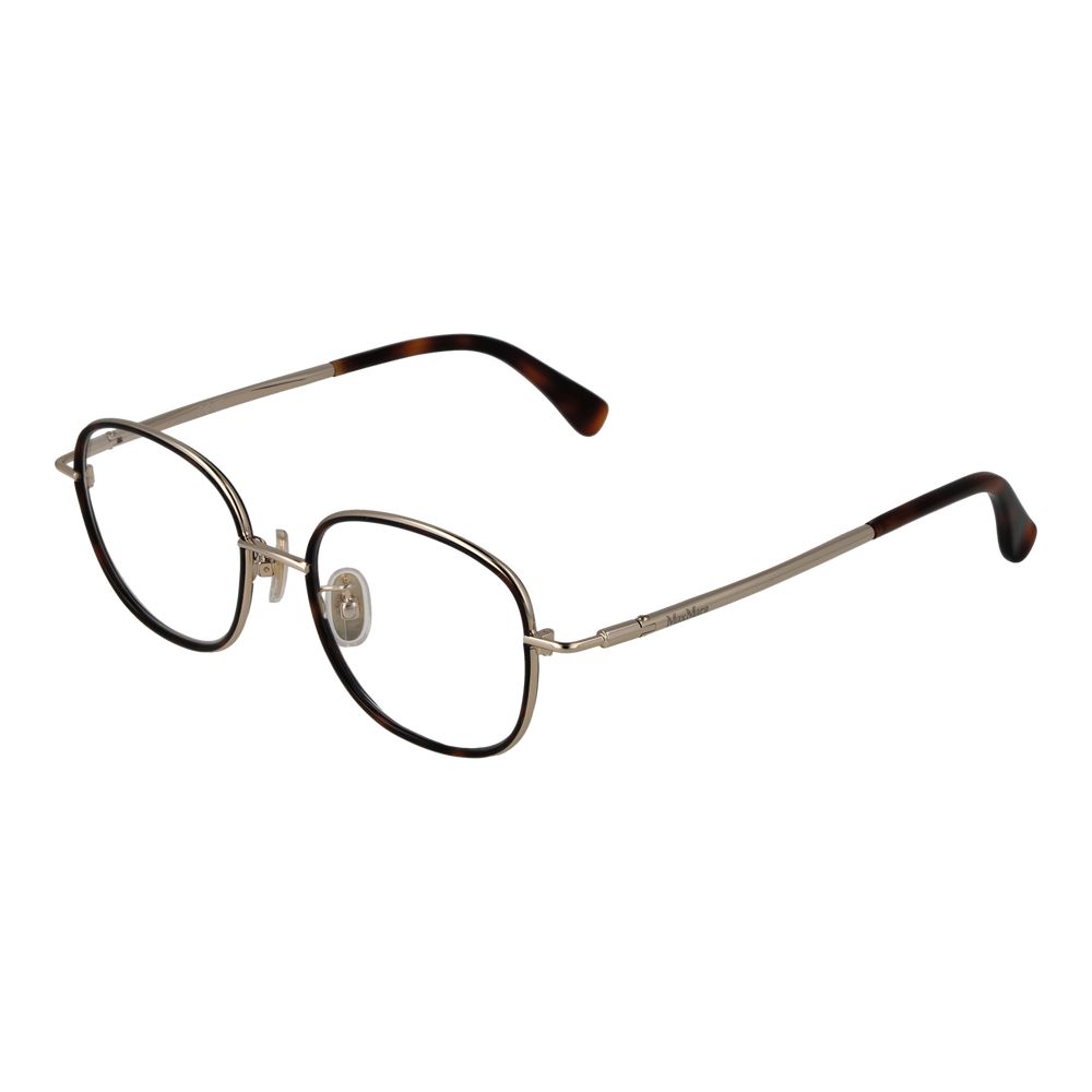 Max Mara Brown Metal Glasses Frames
