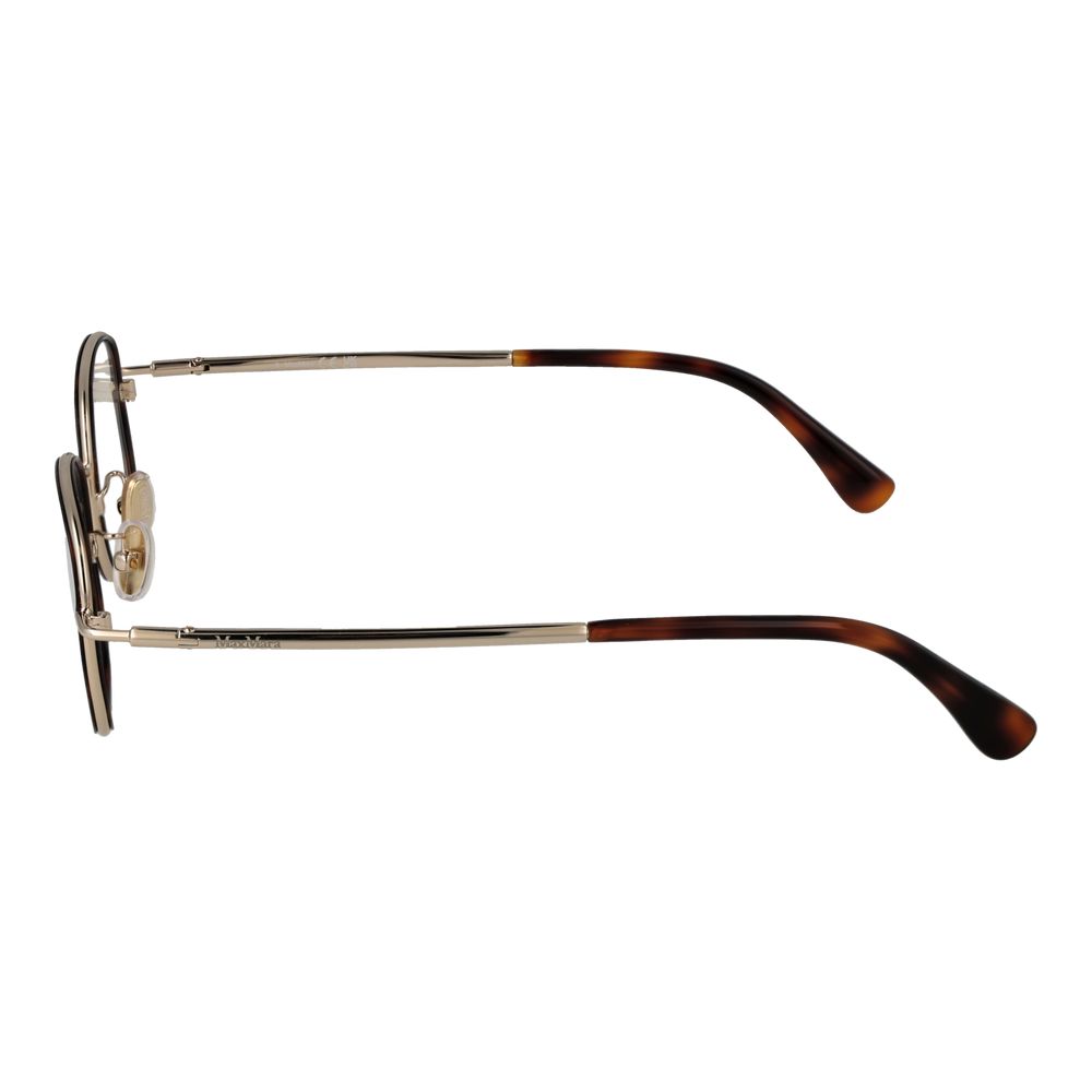 Max Mara Brown Metal Glasses Frames