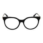 Black Max Mara acetate glasses frames with sleek design and clear lenses, stylish and lightweight for everyday wear.