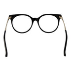 Max Mara black acetate glasses frames with sleek, modern design and clear lenses, stylish eyewear for everyday wear.