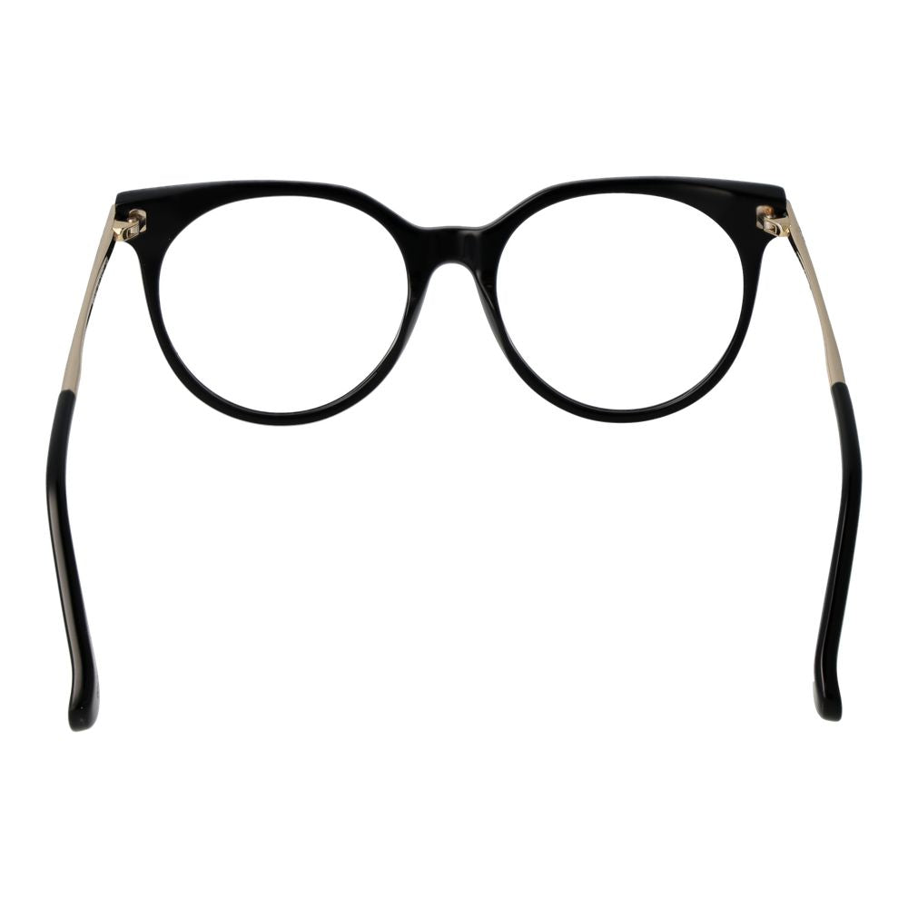 Max Mara black acetate glasses frames with sleek, modern design and clear lenses, stylish eyewear for everyday wear.