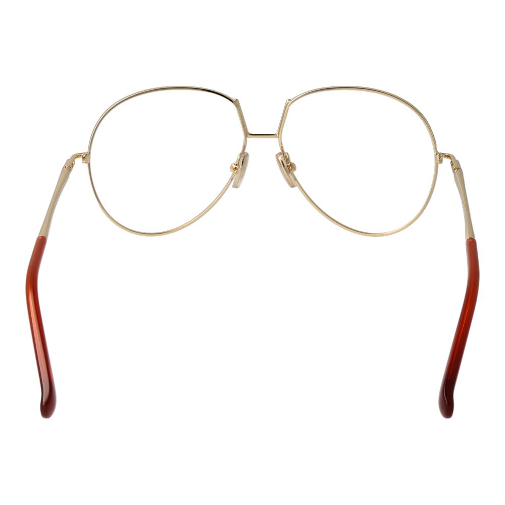 Max Mara Orange Metal Glasses Frames