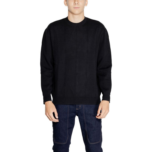 Armani Exchange Black Cotton Sweatshirt