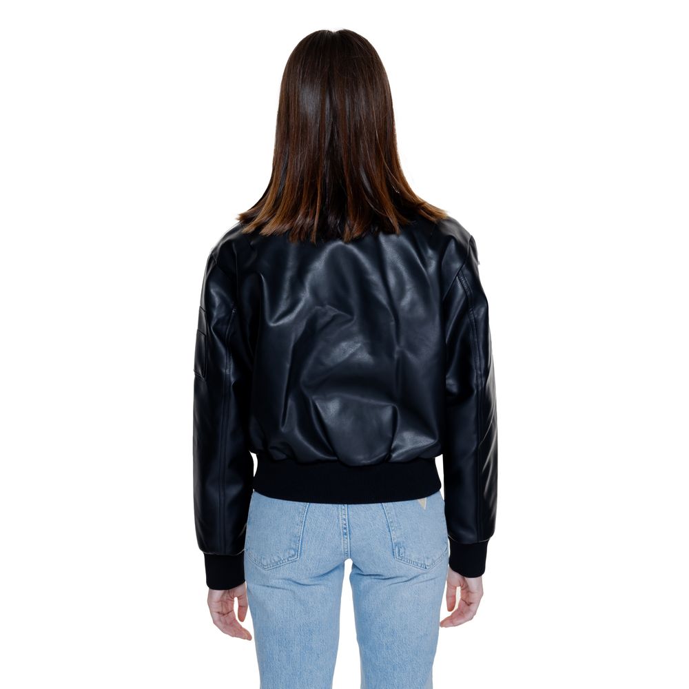 Calvin Klein Jeans Black Polyethylene Jackets & Coat Calvin Klein Jeans