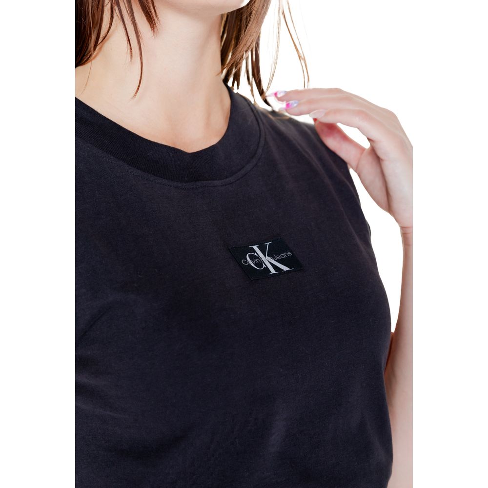 Calvin Klein Jeans Black Cotton T-Shirt Calvin Klein Jeans