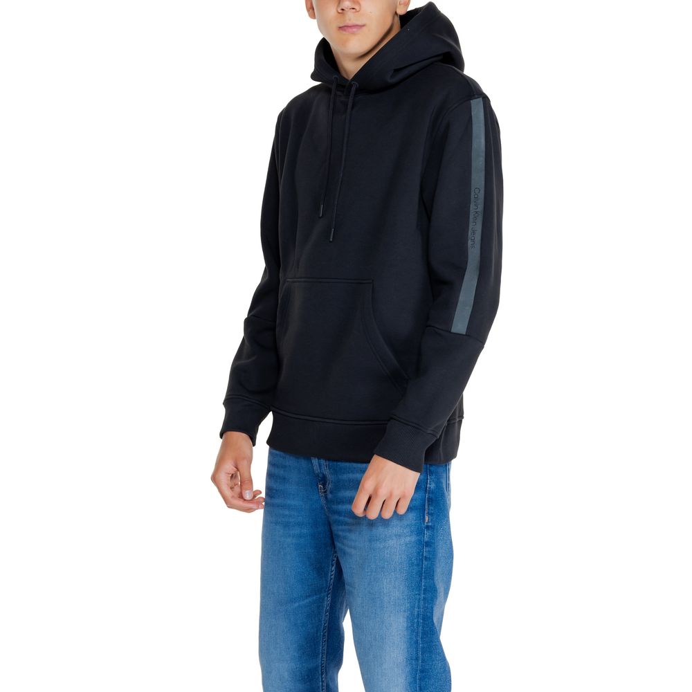 Calvin Klein Jeans Black Cotton Hoody Calvin Klein Jeans