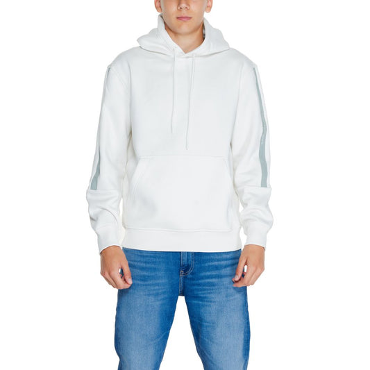 Calvin Klein Jeans Cream Cotton Hoody Calvin Klein Jeans