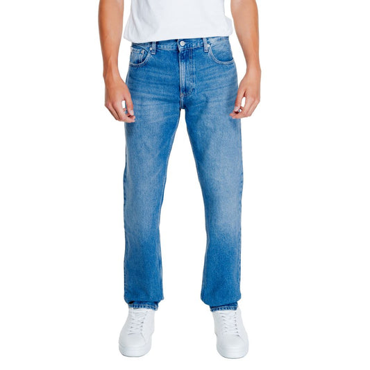 Calvin Klein Jeans Light Blue Cotton Relaxed Fit Jean Calvin Klein Jeans