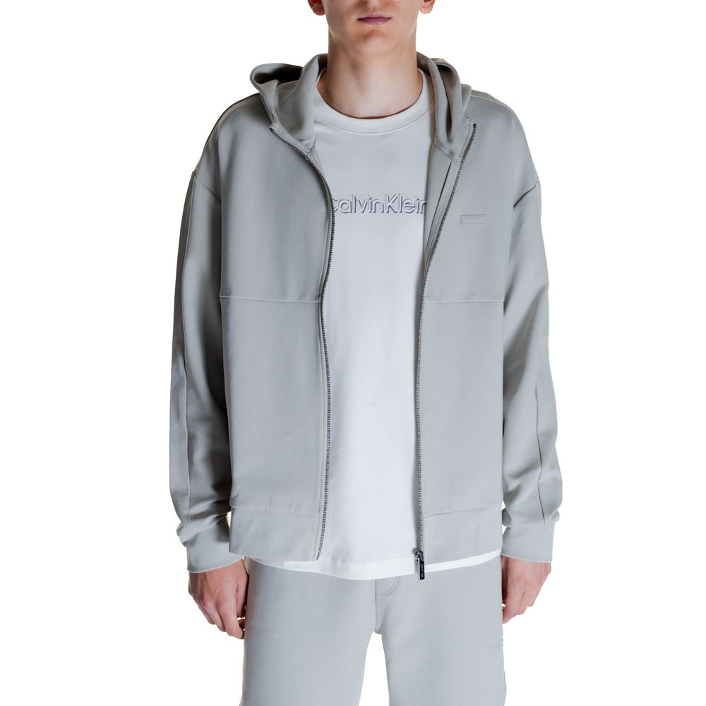 Calvin Klein Gray Cotton Hoody Calvin Klein