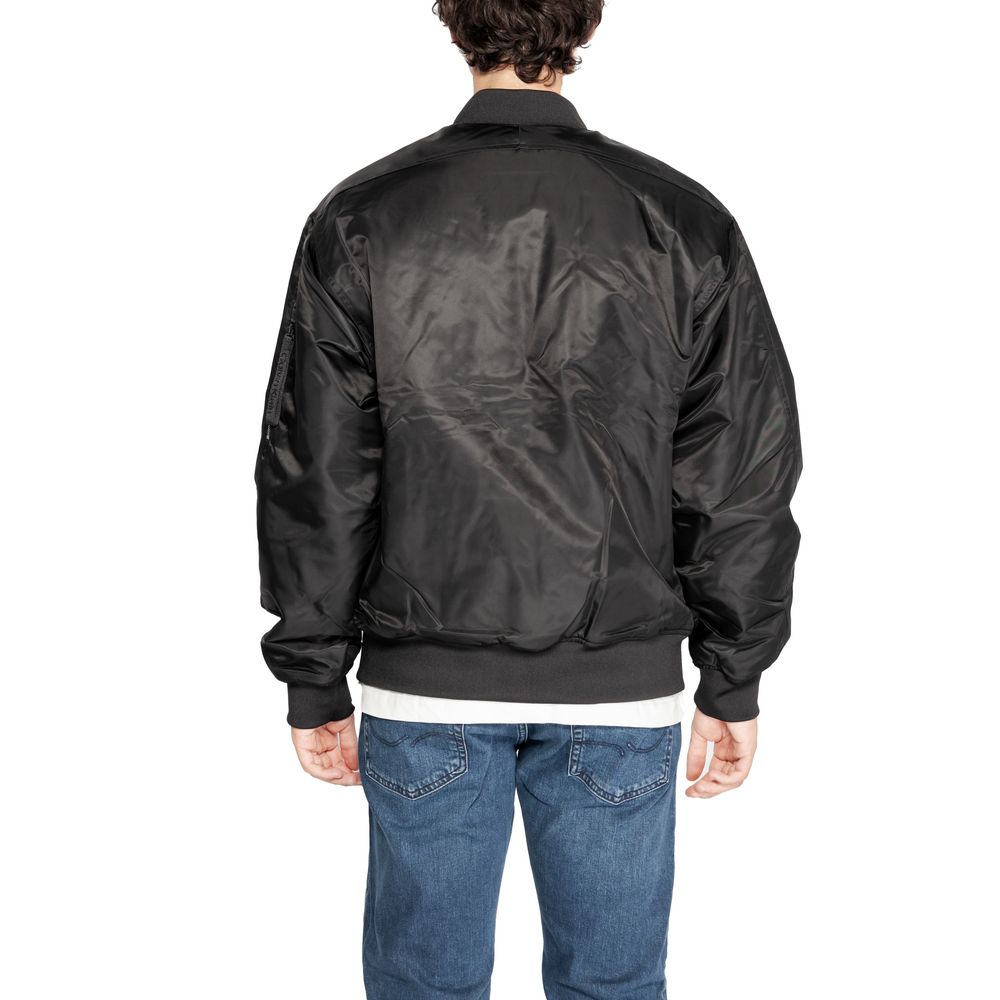 Calvin Klein Jeans Black Polyamide Jackets & Coat Calvin Klein Jeans