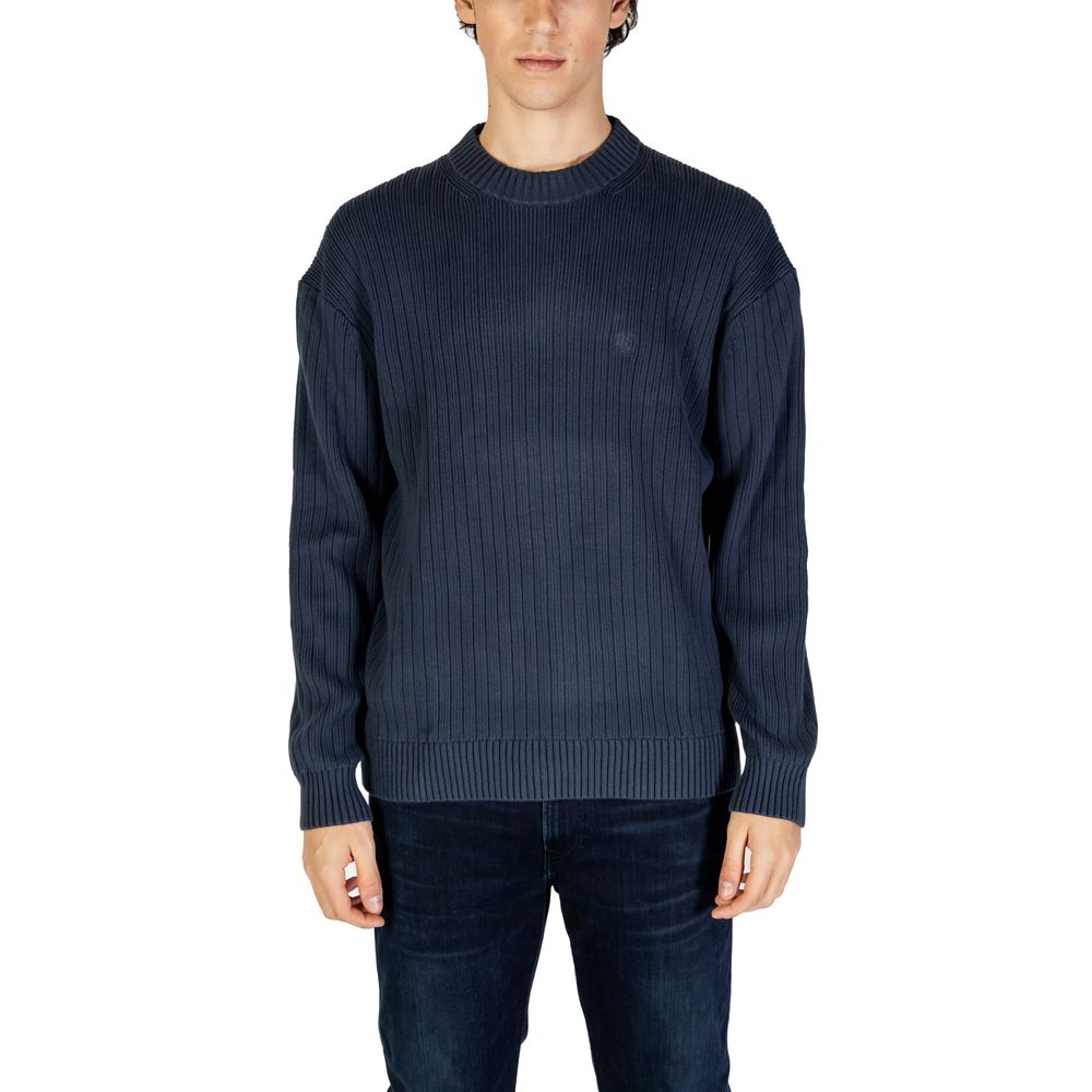 Calvin Klein Jeans Blue Cotton Sweater Calvin Klein Jeans