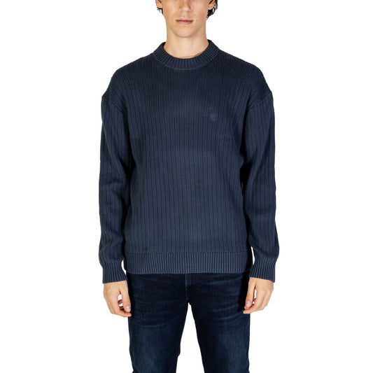 Calvin Klein Jeans Blue Cotton Sweater Calvin Klein Jeans