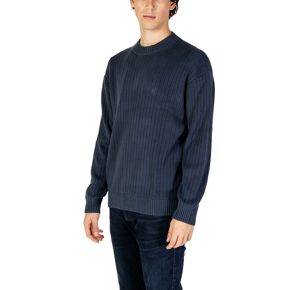 Calvin Klein Jeans Blue Cotton Sweater Calvin Klein Jeans