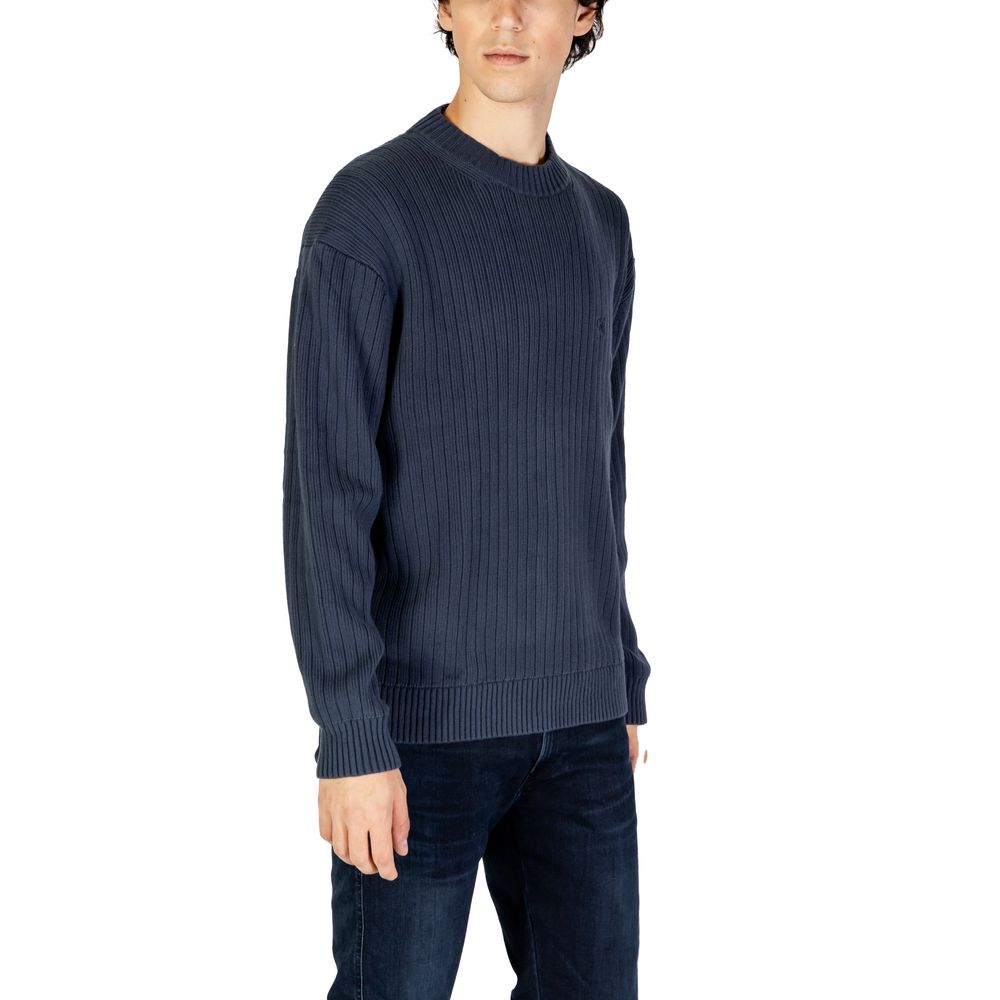 Calvin Klein Jeans Blue Cotton Sweater Calvin Klein Jeans