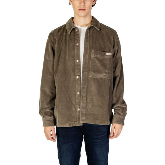 Calvin Klein Jeans Beige Cotton Shirt Calvin Klein Jeans