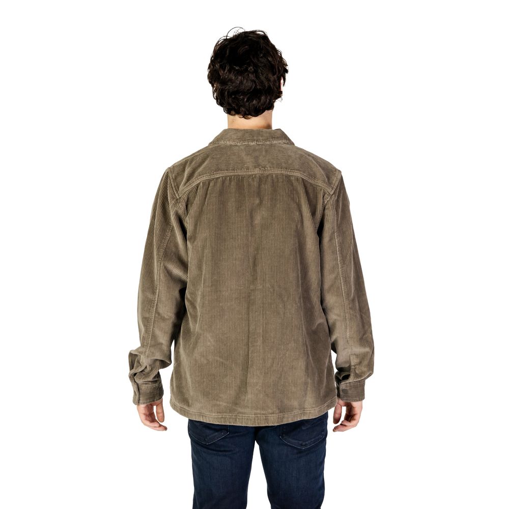 Calvin Klein Jeans Beige Cotton Shirt Calvin Klein Jeans