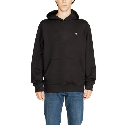 Calvin Klein Jeans Black Recycled Cotton Hoody Calvin Klein Jeans