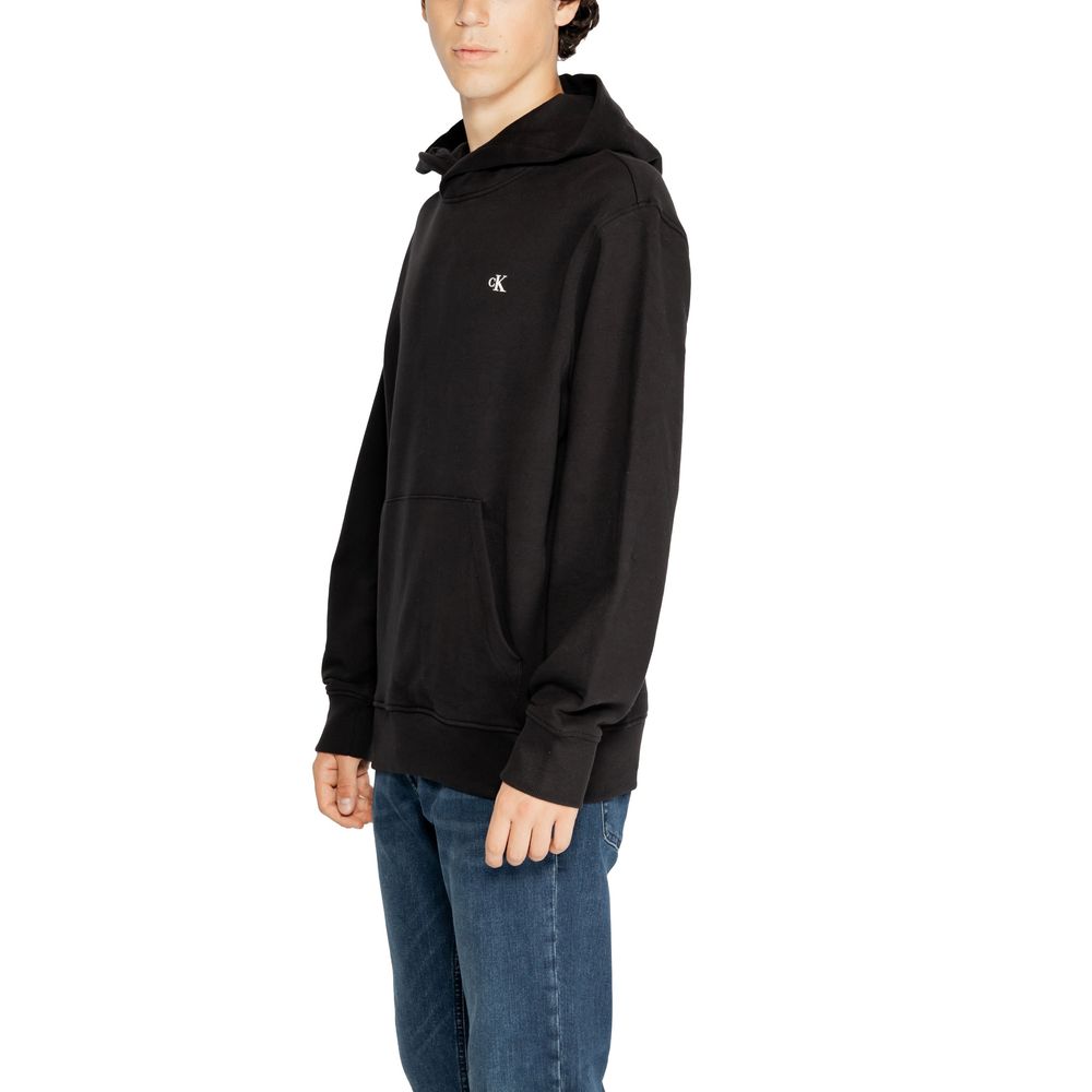 Calvin Klein Jeans Black Recycled Cotton Hoody Calvin Klein Jeans
