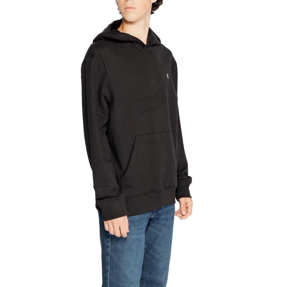 Calvin Klein Jeans Black Recycled Cotton Hoody Calvin Klein Jeans