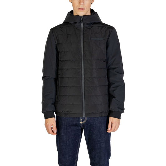 Calvin Klein Black Recycled Polyester Jackets & Coat Calvin Klein