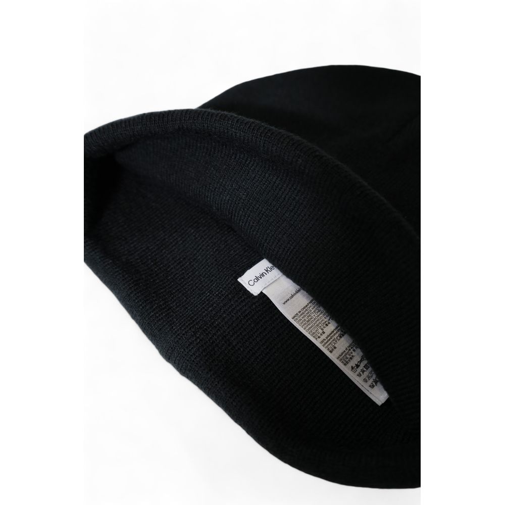 Calvin Klein Black Recycled Polyester Cap Baseball Hat