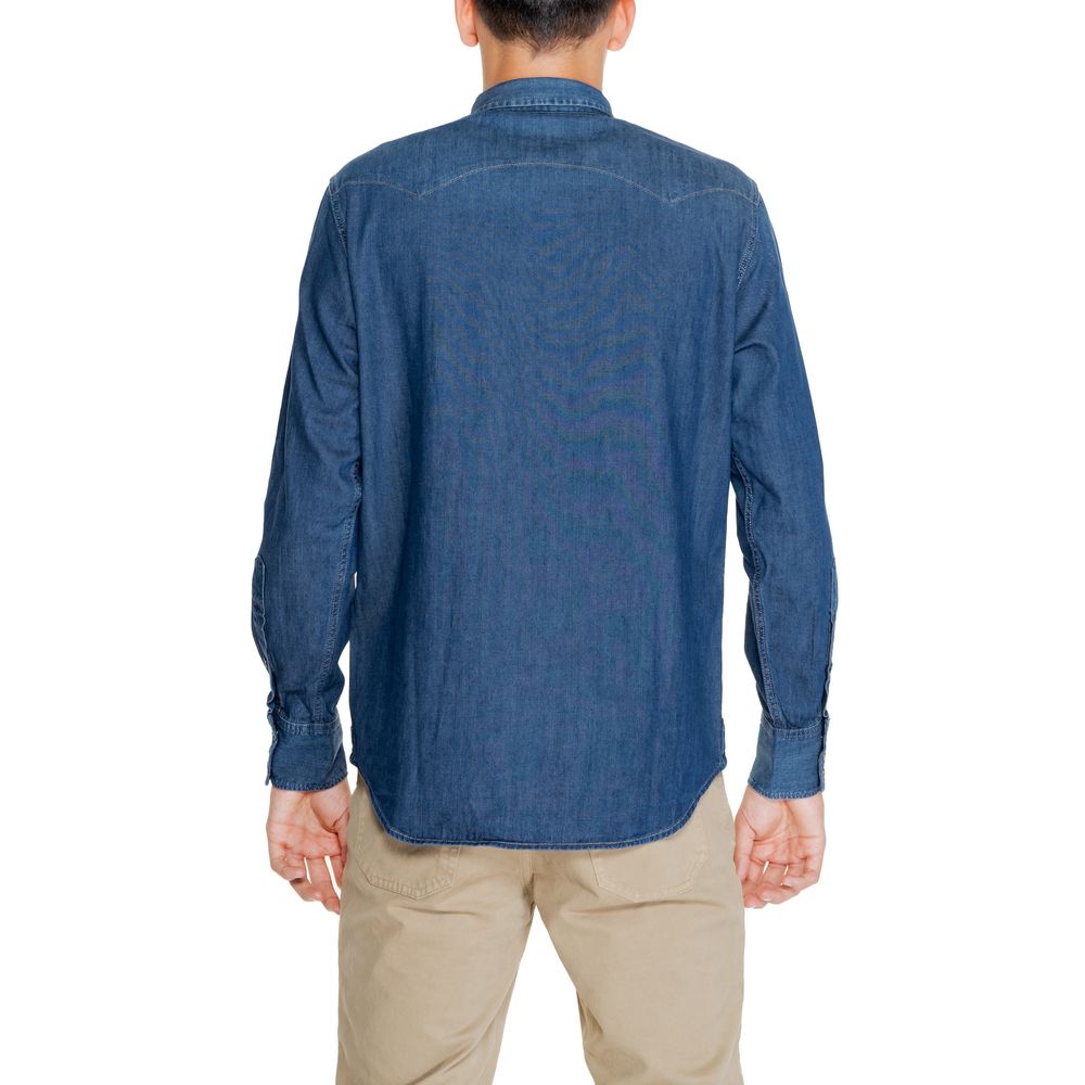 Replay Blue Cotton Shirt Replay
