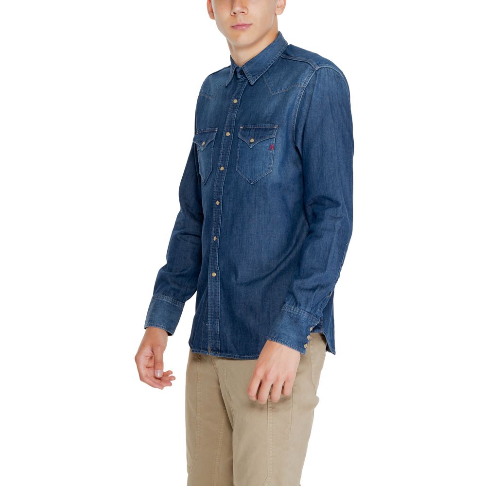 Replay Blue Cotton Shirt Replay