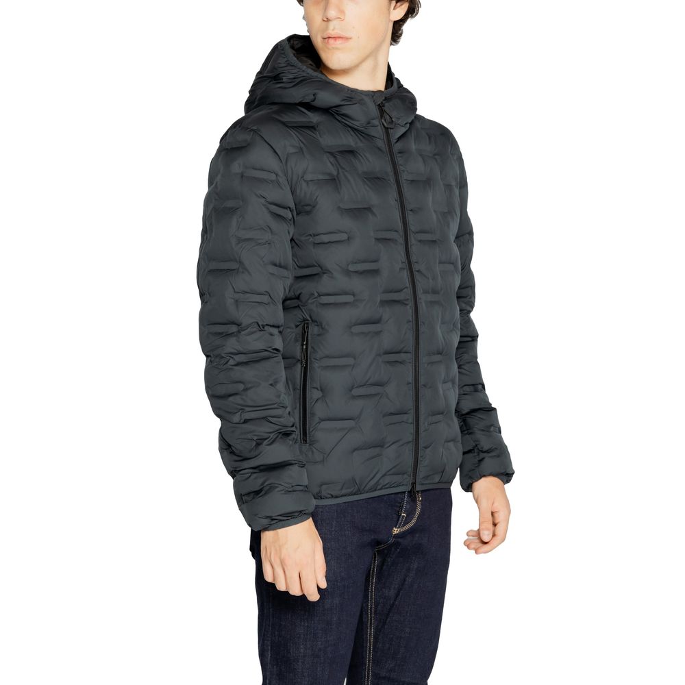 Replay Blue Polyester Jackets & Coat Replay