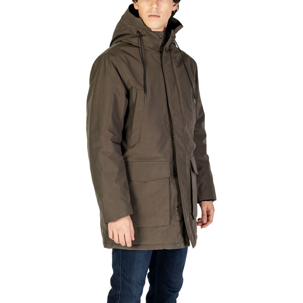 Replay Green Polyamide Parka Replay