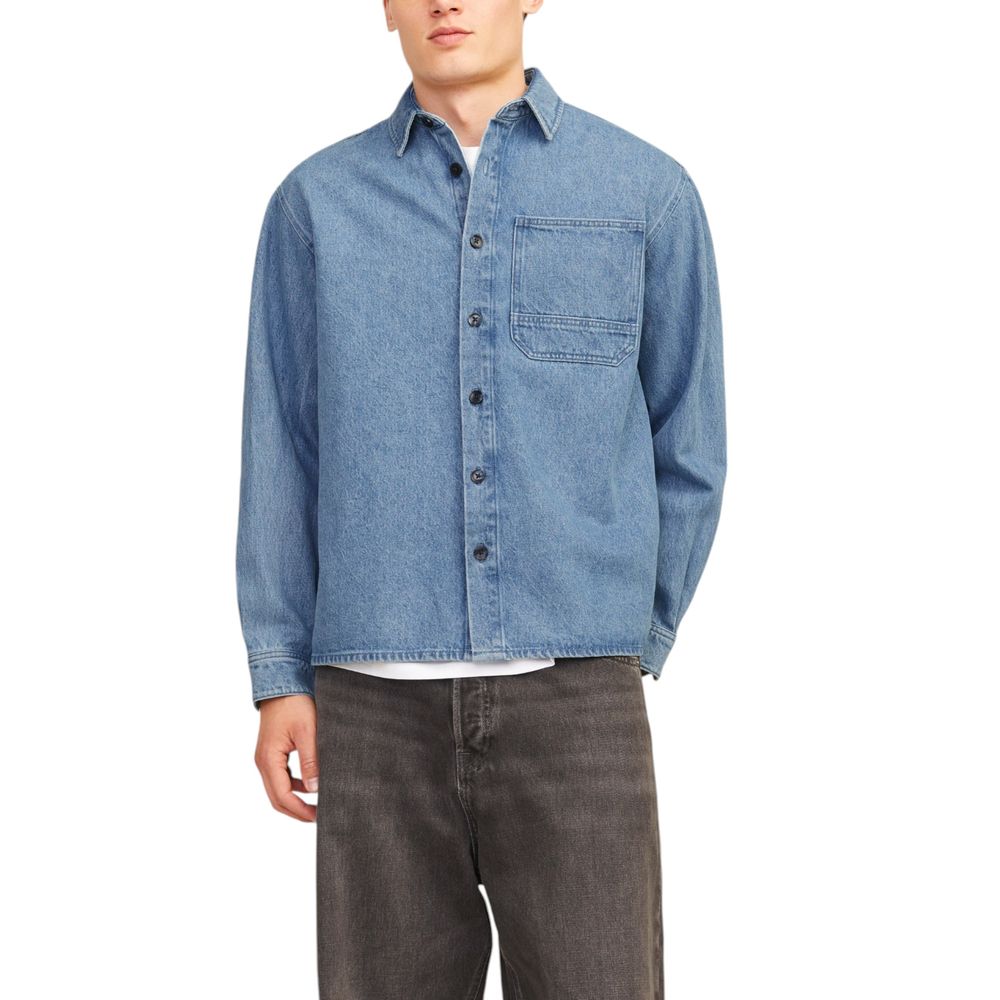 Jack Jones Light Blue Cotton Shirt Jack Jones