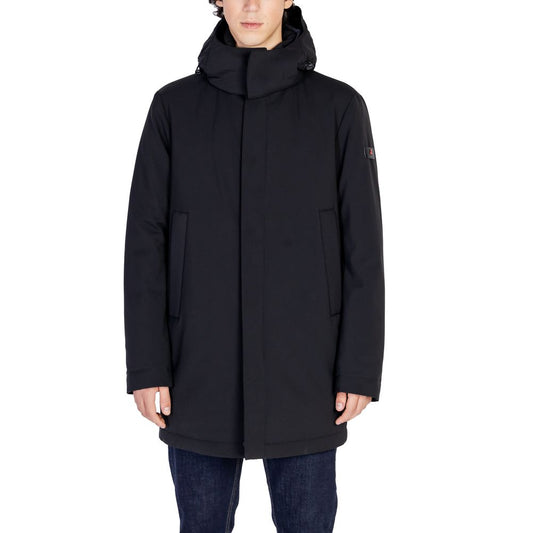 Peuterey Black Polyester Jackets & Coat Peuterey