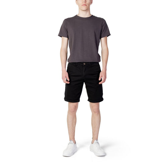 Jack Jones Black Cotton Short Jack Jones