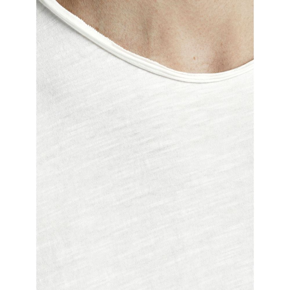 Jack Jones Cream Organic Cotton T-Shirt Jack Jones