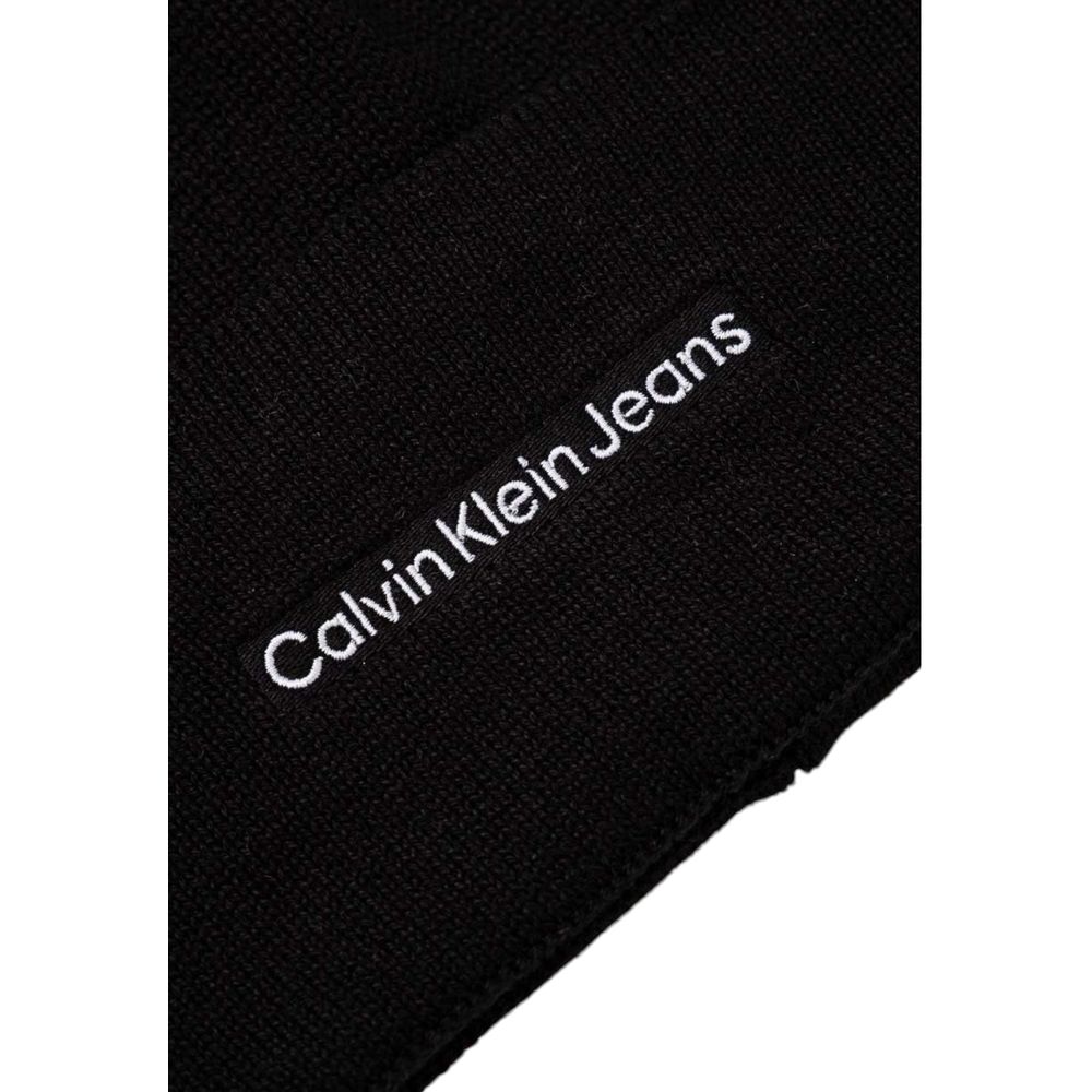 Calvin Klein Jeans Black Cotton Cap Baseball Hat