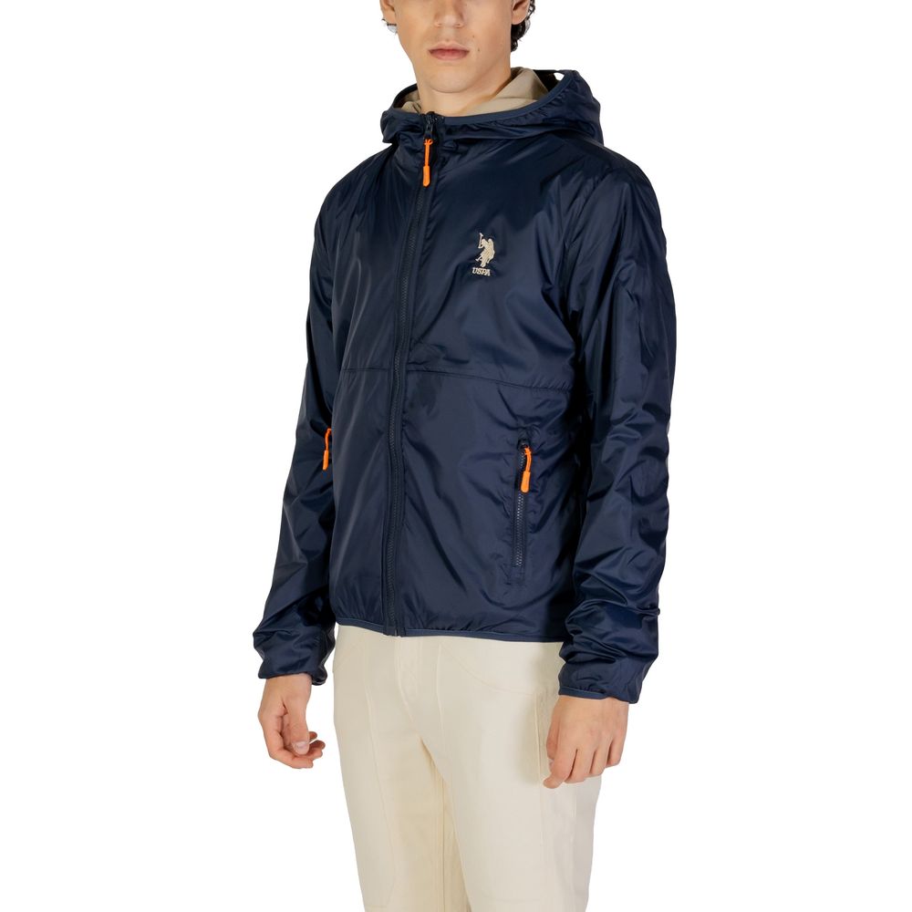 U.S. POLO ASSN. Blue Polyamide Jackets & Coat U.S. POLO ASSN.