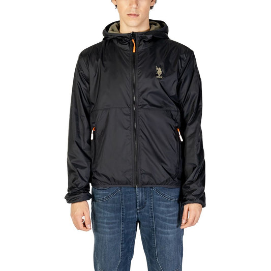 U.S. POLO ASSN. Gray Polyamide Jackets & Coat U.S. POLO ASSN.