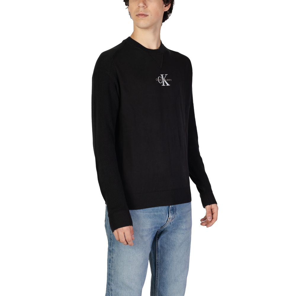 Calvin Klein Jeans Black Cotton Sweater Calvin Klein Jeans