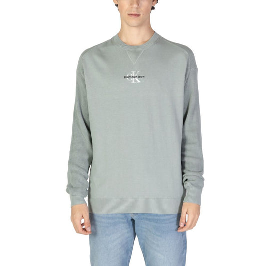 Calvin Klein Jeans Green Cotton Sweater Calvin Klein Jeans
