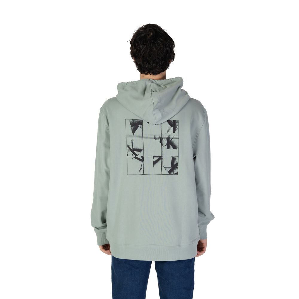 Calvin Klein Jeans Green Cotton Hoody Calvin Klein Jeans
