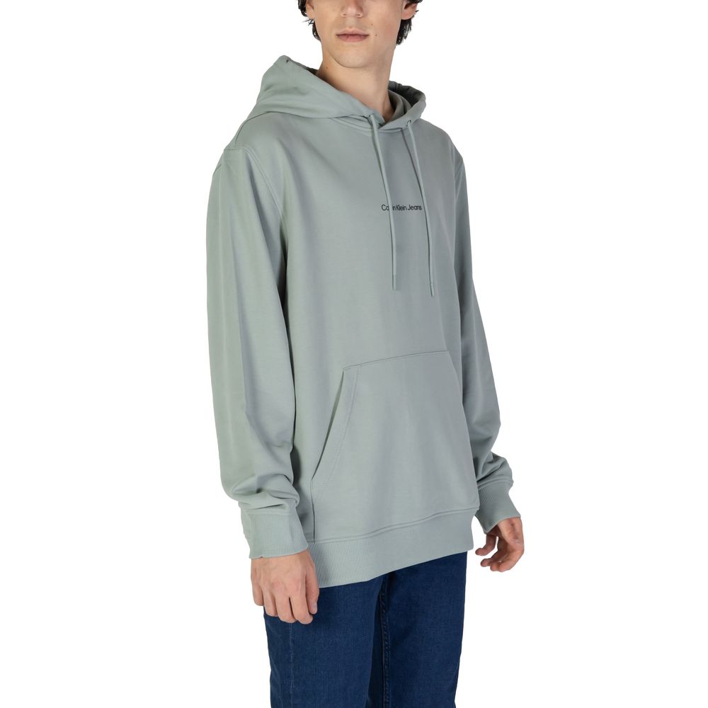 Calvin Klein Jeans Green Cotton Hoody Calvin Klein Jeans