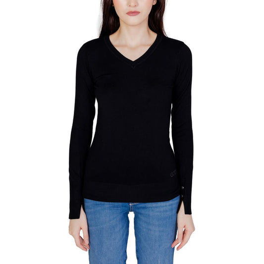 Guess Black Cotton Sweatshirt Guess
