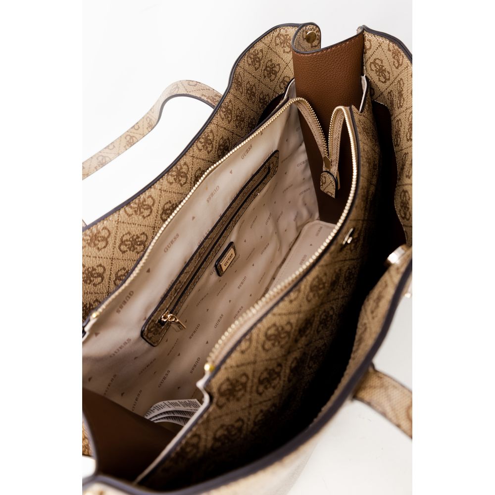 Guess Beige Polyethylene Handbag Guess