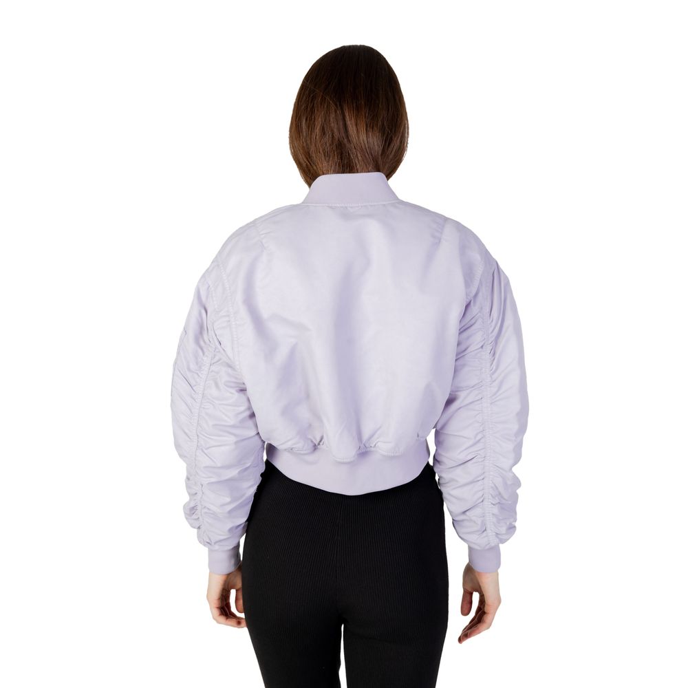 Calvin Klein Jeans Purple Polyamide Jackets & Coat Calvin Klein Jeans